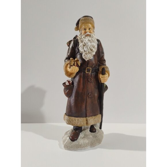 Tree Top Nursery Figurine Santa With Cane &  Package - Picture 4 of 16